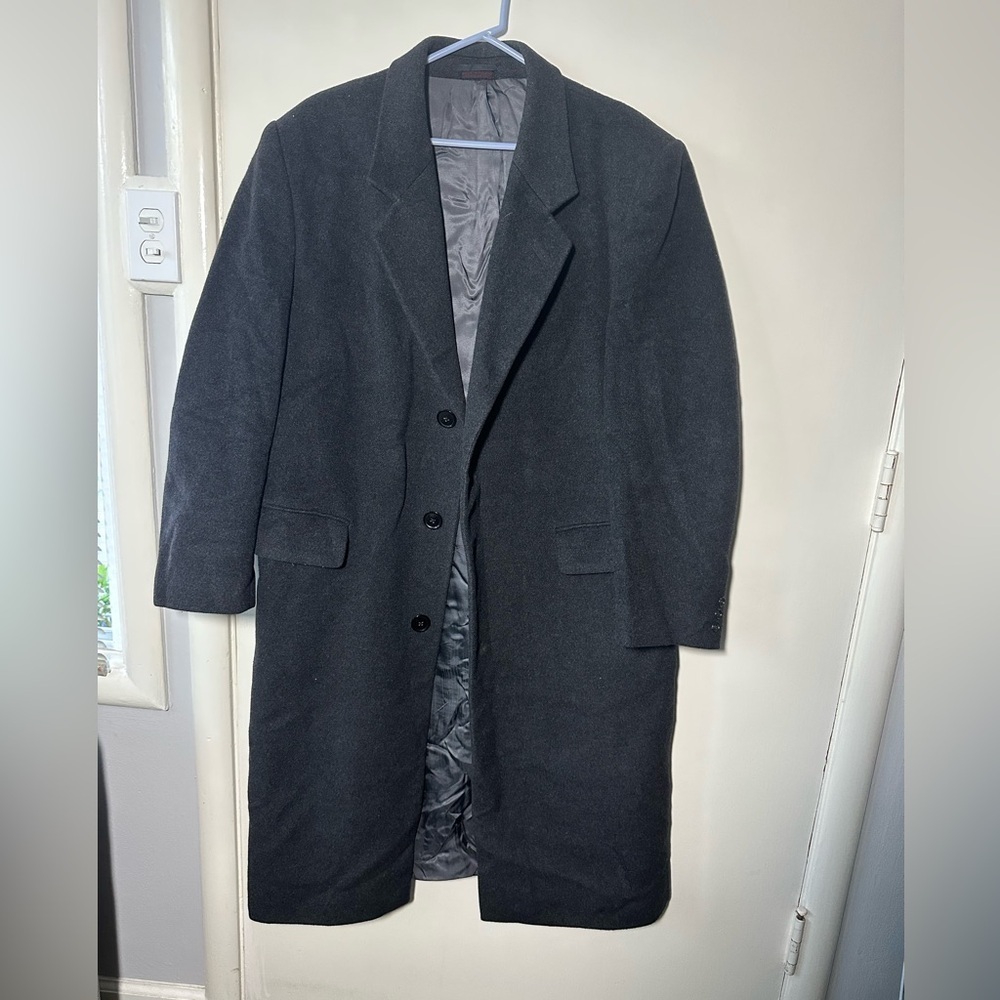 Men's Black Overcoat